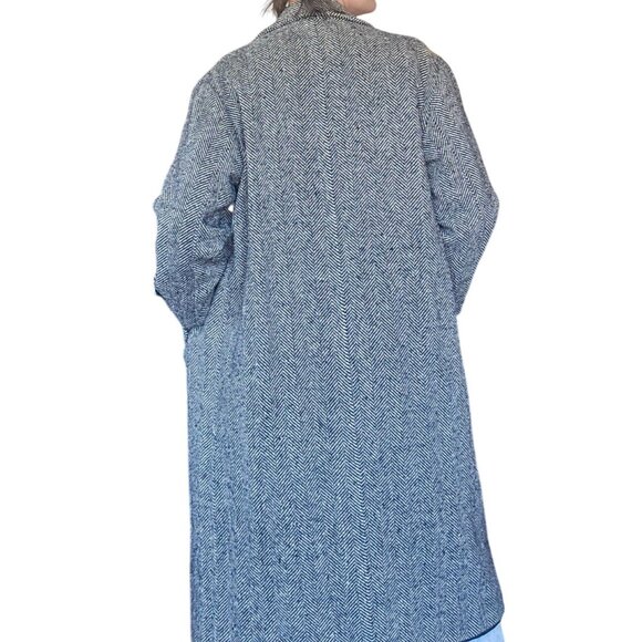Vintage Tammy Kids to Teens Herringbone Wool Blend Trench Coat 158 CM Coquette - Picture 3 of 6